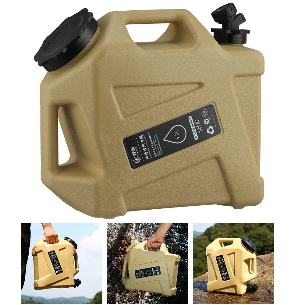 12L Camping Water Container No Leakage Camping Water Tank Portable Large Capacity Outdoor Hiking Accessories 3