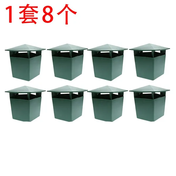 green 8pcs