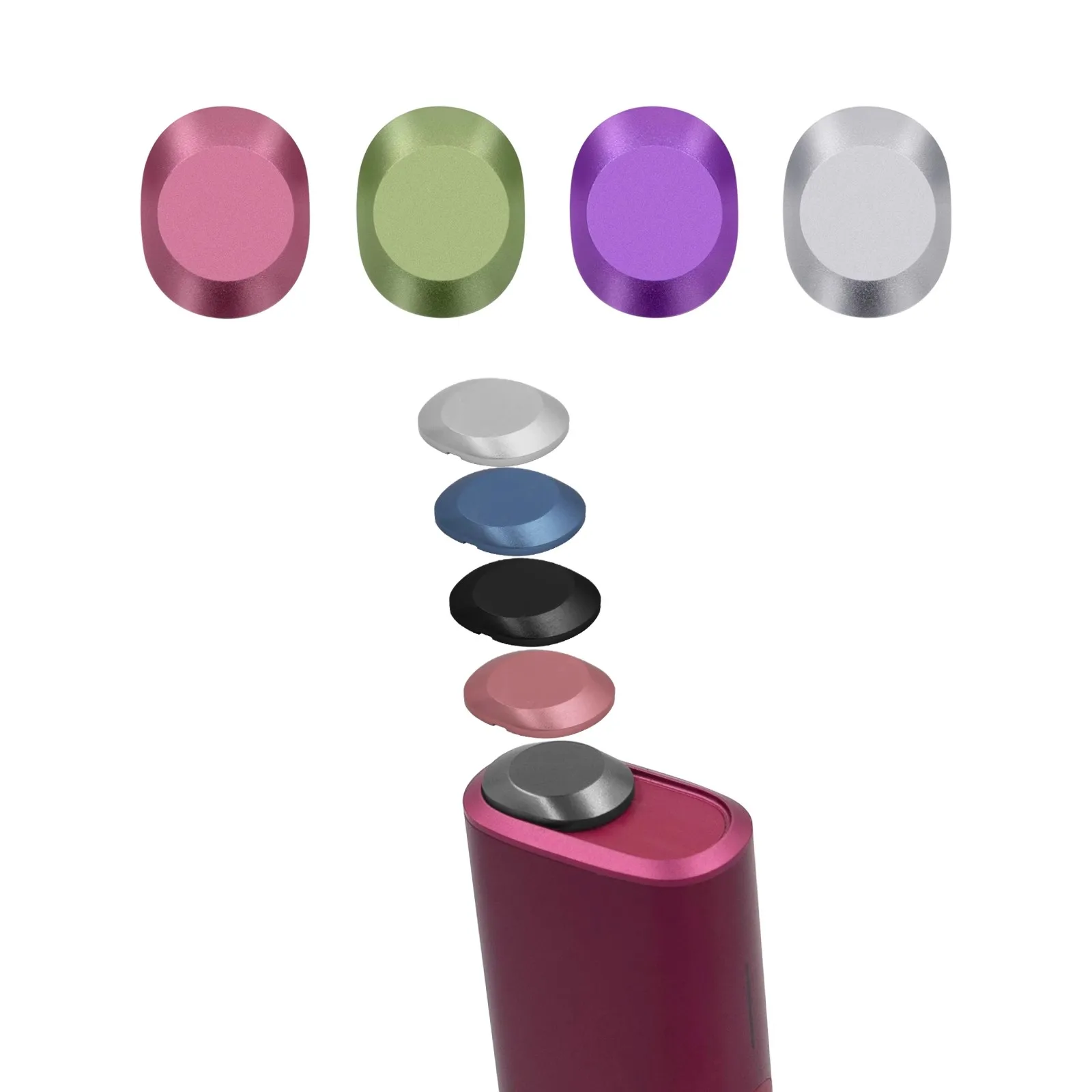 1pc, Top Cap, Shell, Replaceable Top Cap For IQOS ILUMA One Case Colorful Ring Decoration Iluma one Smoking Accessories