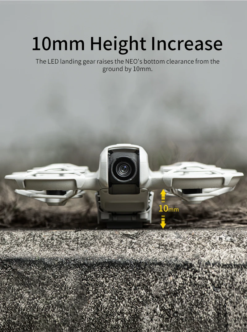 Description Picture 6 of itemNeo LED Landing Gear for DJI Neo Drone Night Flight Light Extension 10mm Height Leg Luminous Tripod Rechargeable Accessories