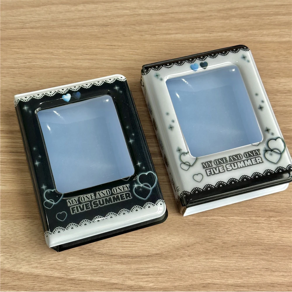 

3 Inch Sweet Star Series Kpop Photo Card Holder Idol Hollow Photo Protective Display Photocard Protective Holder Collection Book