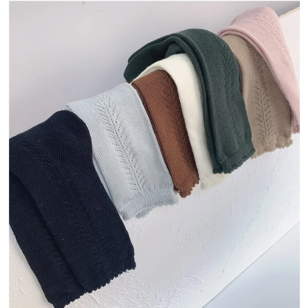 

Solid Children Socks Elastic Long Tall Socks Toddler Girl Solid for Girls Newborn Infant Soft Toddlers Long Socks 1-8 Years