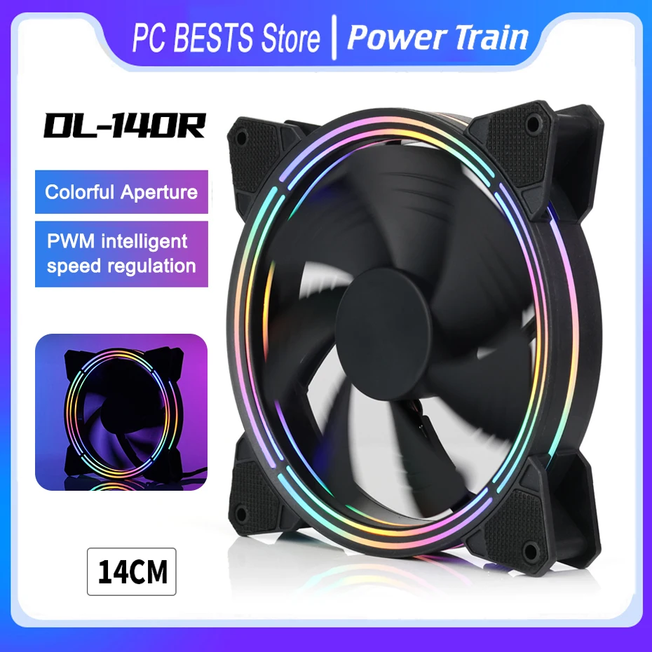 Cooling Fan 140mm 140mm Fan Pwm 4pines 140mm Case Fan Pwm Cpu