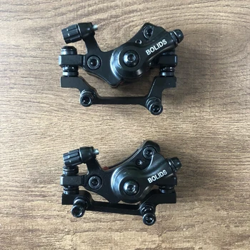 Kit freno a disco per bicicletta in lega di alluminio Linea meccanica Tirando freni a disco Sistema frenante per bici Pinza anteriore posteriore Accessori per bici