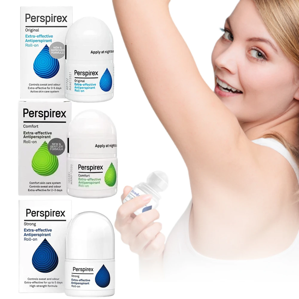 Deodorante Roll-On Antitraspirante Perspirex Danimarca, Lunga Durata, Controllo Efficace del Sudore, Freschezza, Cura del Corpo