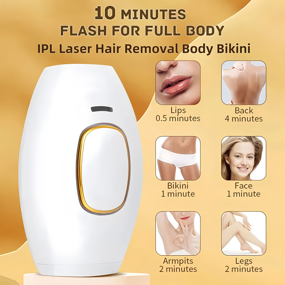 Professional Permanent Laser Depilator IPL Hair Removal Handset Home Use For Women and Men