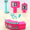 1/12 Dollhouse Hospital Bed Doctor Stethoscope Imitation Counter Pretend Play Miniature Furniture Accessories Nurse Medical Gift 2