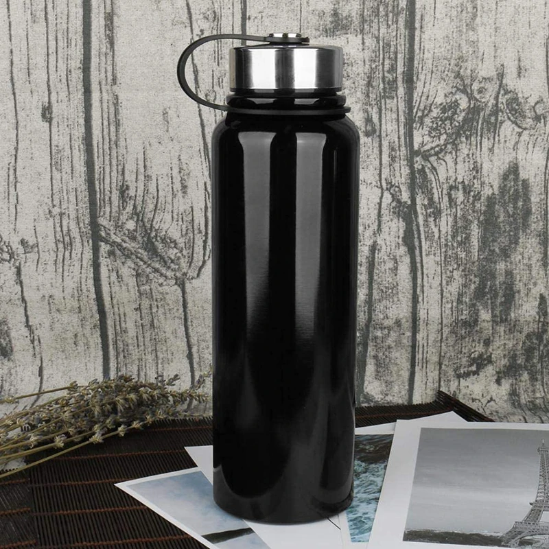 대용량 스테인레스 휴대용 보온 스포츠 단열 칠리 병, 차 및 물 분리, 1500ml