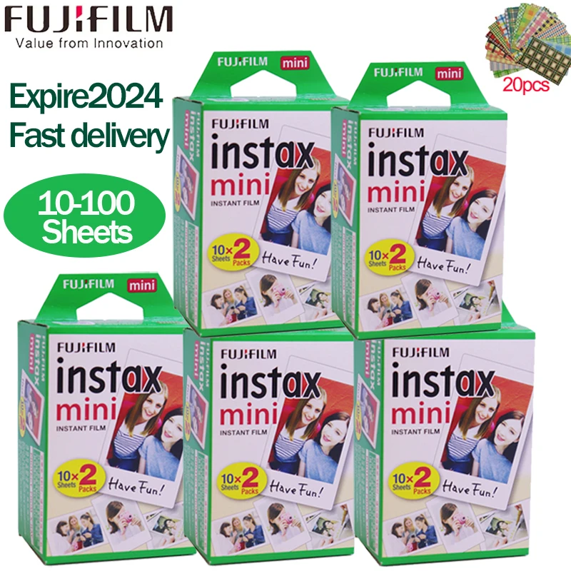 man knal Blind vertrouwen Fujifilm Instax Mini 9 Instant Camera Photo Sheets - 10/20/40/60/80/100  Sheets - Aliexpress