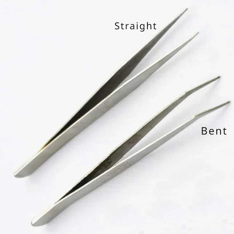Precision Tweezers Tweezer Tool ESD Anti Static Tweezers 5pcs Industrial Tweezers Anti-static Curved Straight Tip Stainless Tweezer For Electronics Repair Sewing Machine Thread Take-up