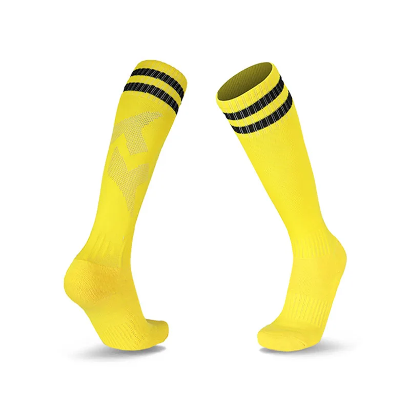 Men's Breathable European Soccer Knee-High Socks - 22 Color Options