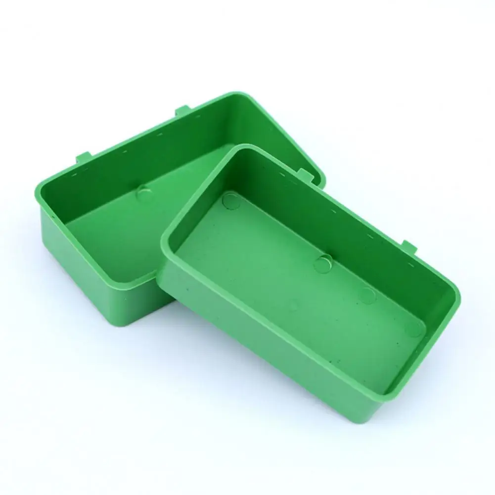 

Bird Cage Food Box Bird Food Box Hanging Feeding Box Parrot Bath Tub Essential Accessories for Bird Cage Hygiene Splash-proof