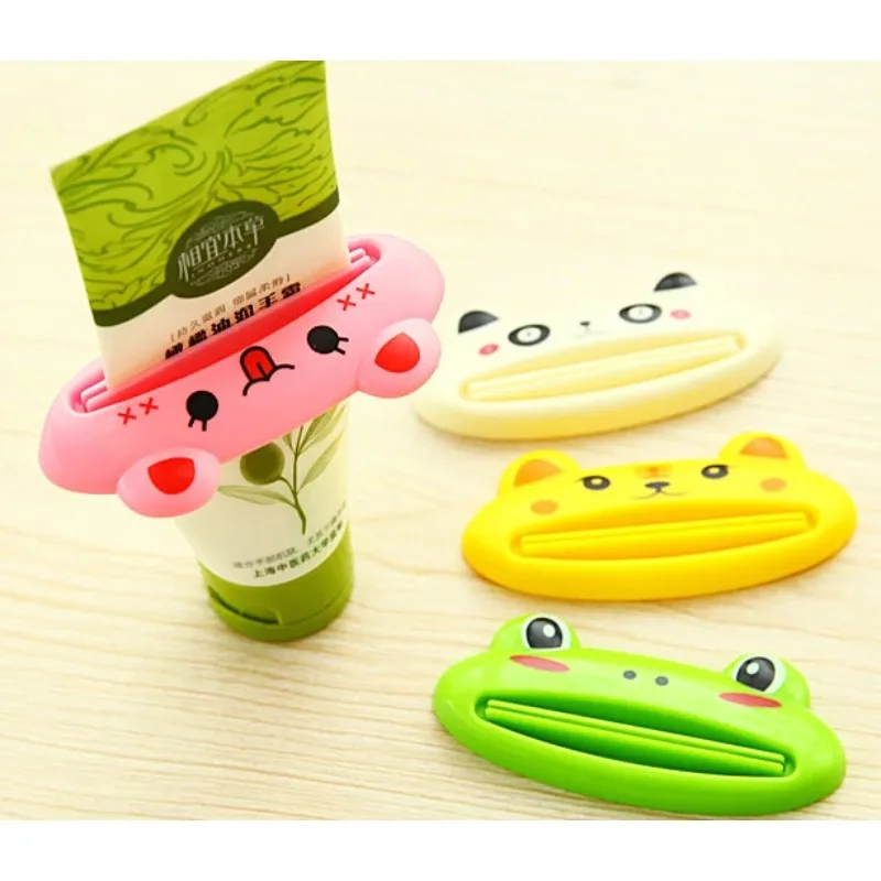 1pcs Creative Cute Cartoon Plastic Easy Toothpaste Tube Dispenser Squeezer Rolling Holder Squeeze Paste Bathroom Supplies