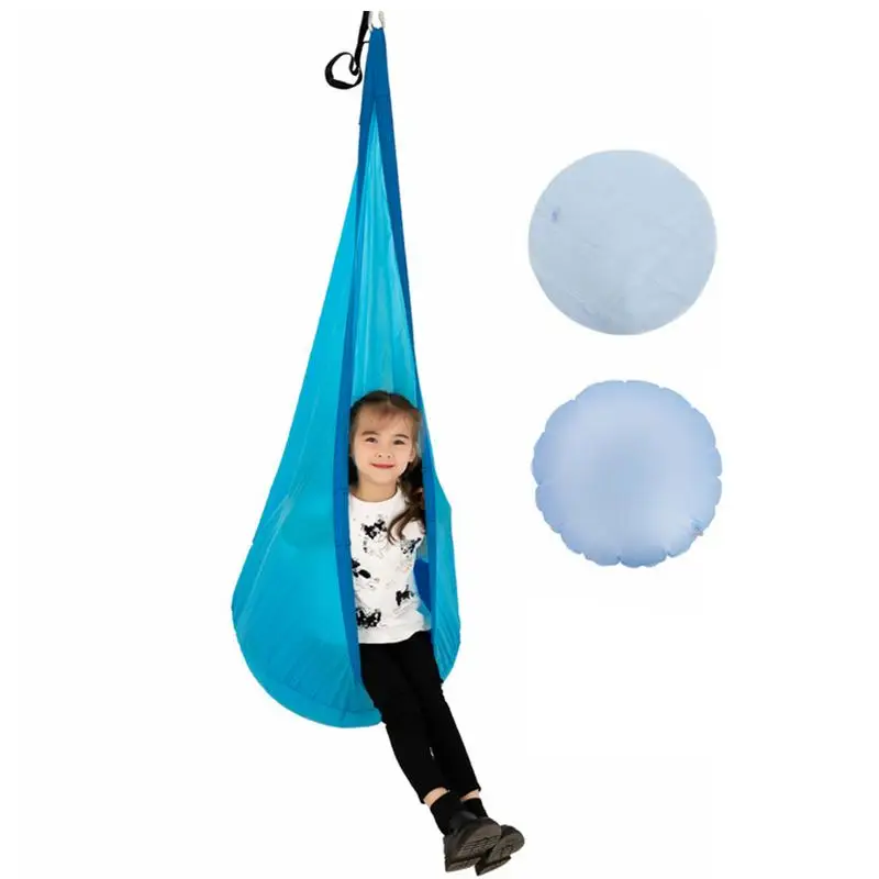 

Sensory Pod Swing Kids Pod Swing Seat With Inflatable Cushion Soft And Comfortable Pod Swing Seat Sensory Hammock Swing For