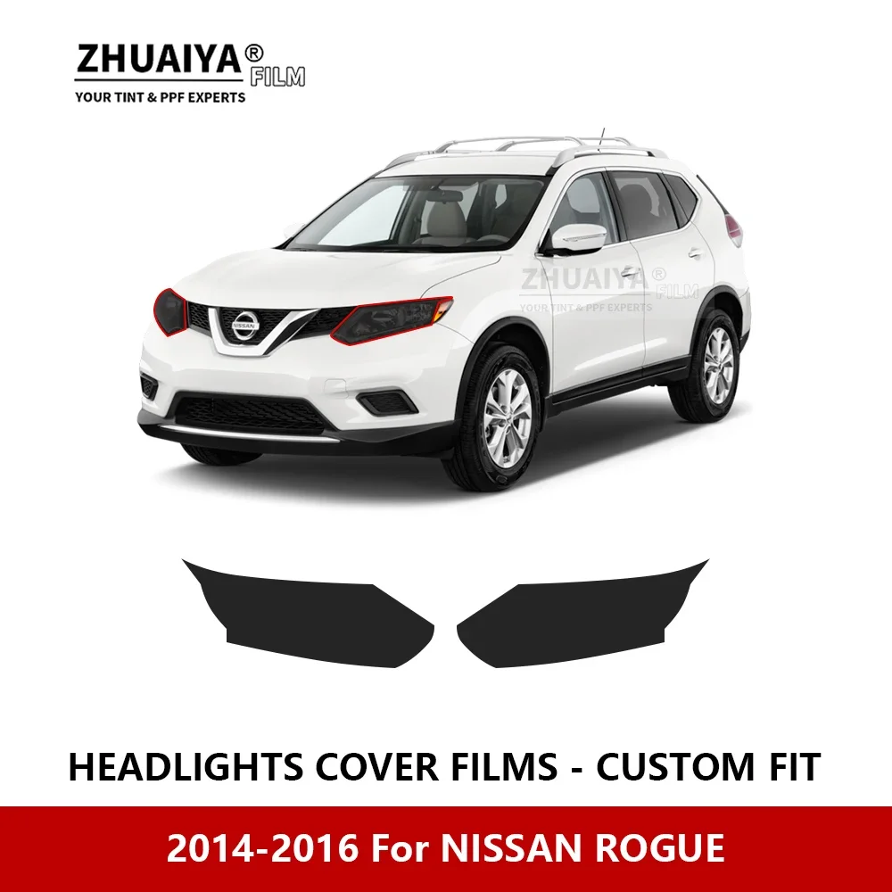 

Для NISSAN ROGUE 2014-2016 Автомобильная внешняя фара против царапин PPF предварительно отрезанная Защитная пленка для ремонта автомобильные наклейки аксессуары