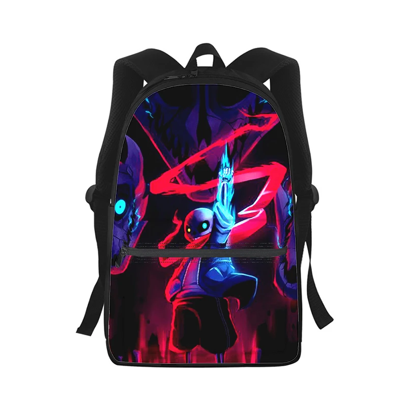 undertale sans game Men Women Backpack 3D Print Fashion Student School Bag Laptop Backpack Kids Travel Shoulder Bag