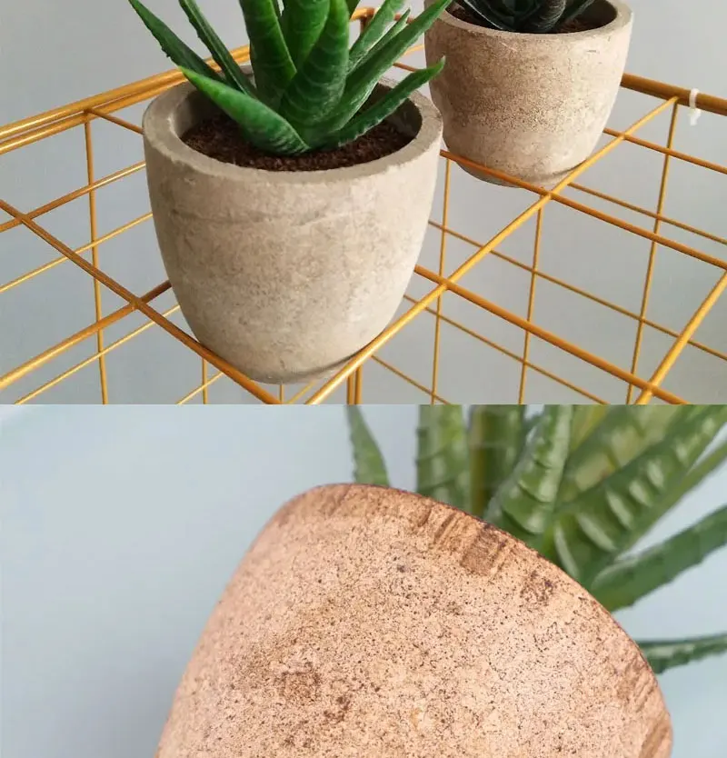 Mini Artificial Succulent Plants - Small Evergreen Pot Decor for Home and Office