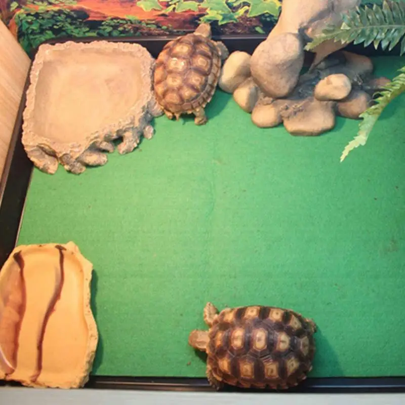 Reptile Carpet Turtle Basking Platform Terrarium Bedding Substrate Liner Water Absorption For Geckos Snake