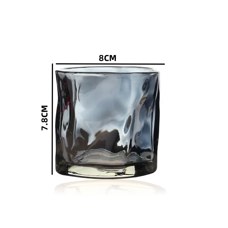 Transparent Glass Mug for Wine Whiskey Coffee