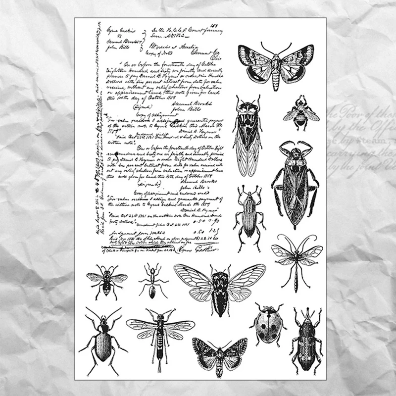 Writing Series Transparent Silicone Stamp Seal DIY Scrapbooking Photo Album Decorative Stamp Sheets Vintage Rubber