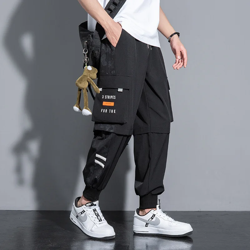 2024 New fashion Men Cargo Pants Work Casual Training Trousers Overalls Clothing Joggers Hiking Mens Pant loose Casual pants