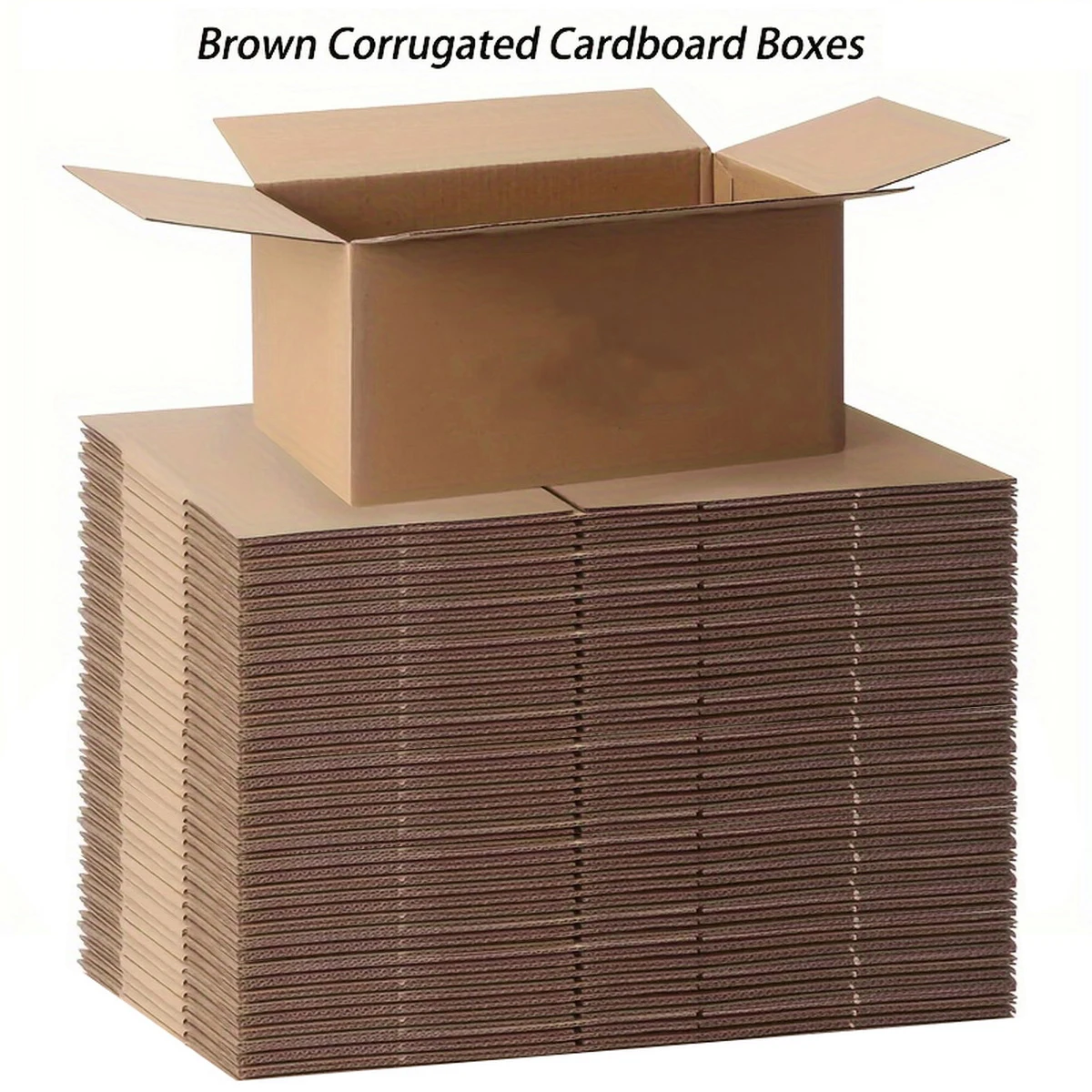 Lot De Boîtes Carton Ondulé Kraft 16x16x4 Pouces (intérieur) - Pour Expédition, Emballage, Stockage | Neuf, Fabriqué Aux USA