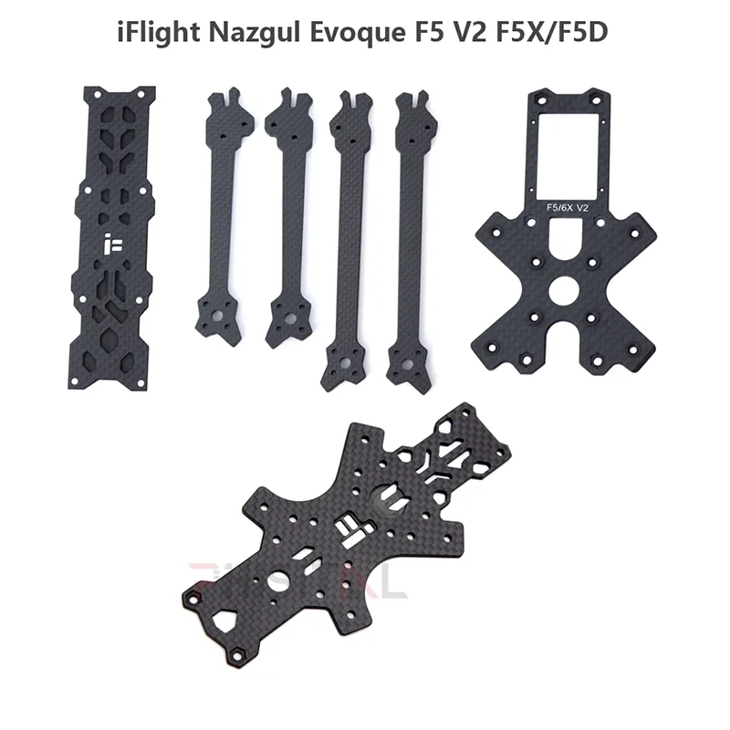IFlight Nazgul Evoque F5 V2 탄소 섬유 예비 부품