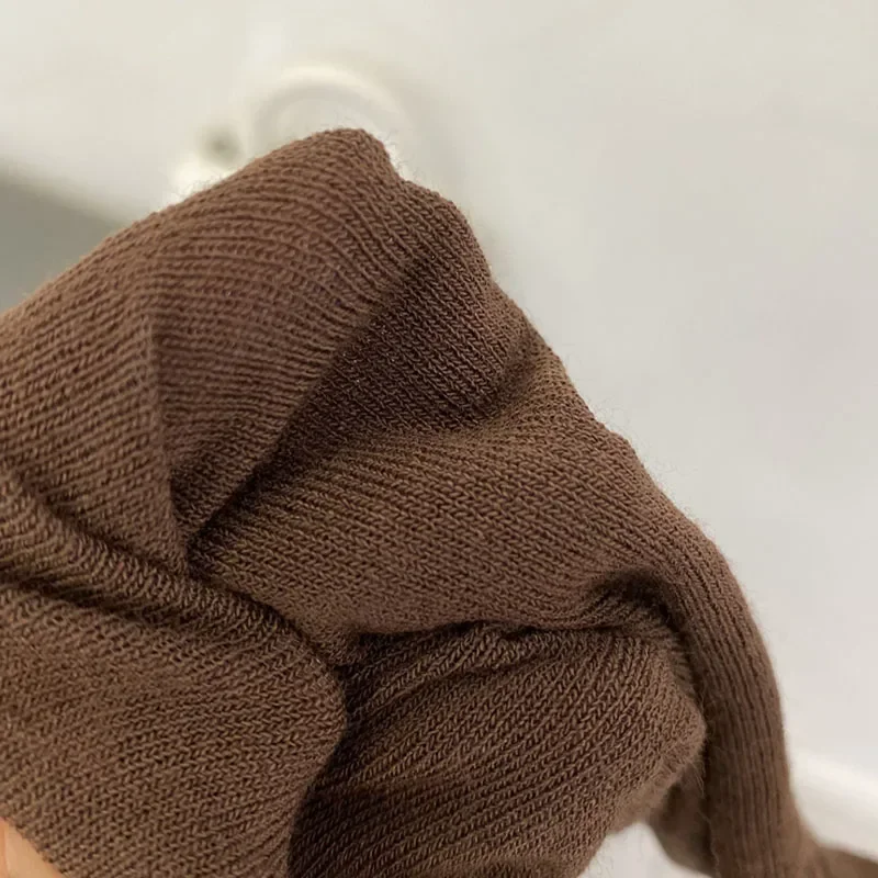 Thin Soft American Long Sleeve T-shirt High Stacked Neck Tight Perspective Bottom Shirt Women's Slim Fit Tops Sexy Streetwear