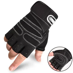 Unisex Fitness Gym Gloves with Wrist Support for Outdoor Sports & Workouts (White)