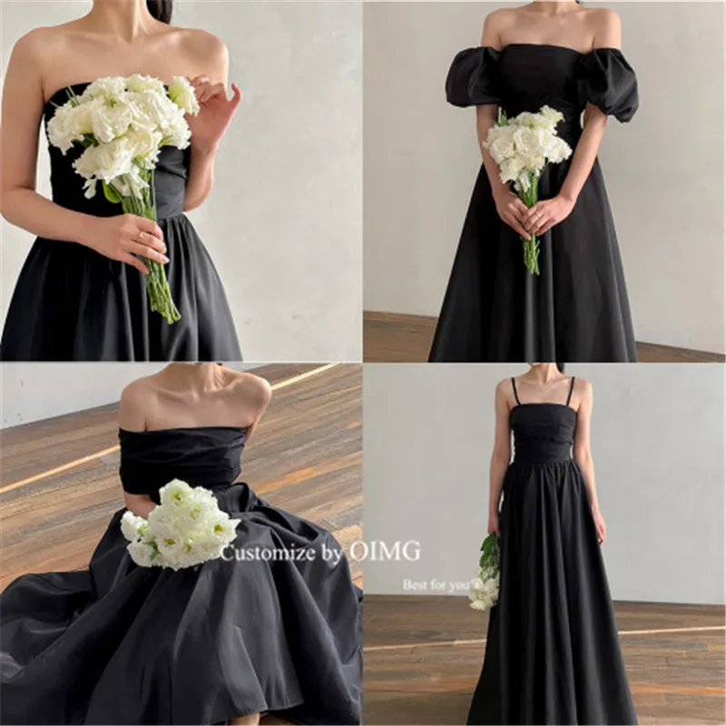 New Arrival Pink Taffeta With Black Appliques Celebrity Prom Dresses Scoop  Front Short Back Long Evening Gowns Red Carpet Dresses From Freehongna2020,  $140.71