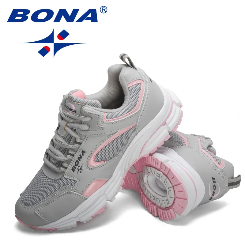 BONA New Designers Running Shoes Breathable Outdoor Sports Shoes Women Lightweight Sneakers Ladies Comfort Athletic running shoes,womens sneakers