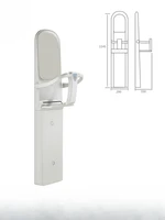 Y  The third bathroom care desk is wall mounted, with a children's diaper changing table and a foldable bathroom safety chair 2