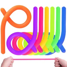 

NEW Fidget Toys Autism Vent Children Adult Decompression Toy Luminous Noodle Stretch String TPR Rope Anti Stress Toys String