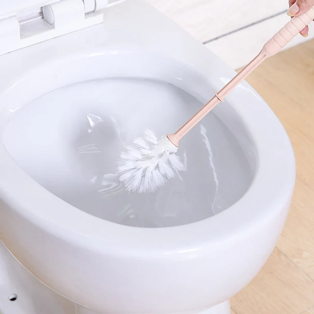 Wc-Tálkefe És Tartó Készlet Kompakt Szerszám Mély Tisztítás A Fürdőszobához Vastag Puha Sörték Hosszú Fogantyú Munkatakarékos - Image 3