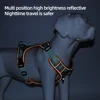 Medium Large Dog Harnesses Collar Labrador Army Reflective Adjustable Harness Oxford Cloth Pet Vest Training Hound Walk the Dog 4