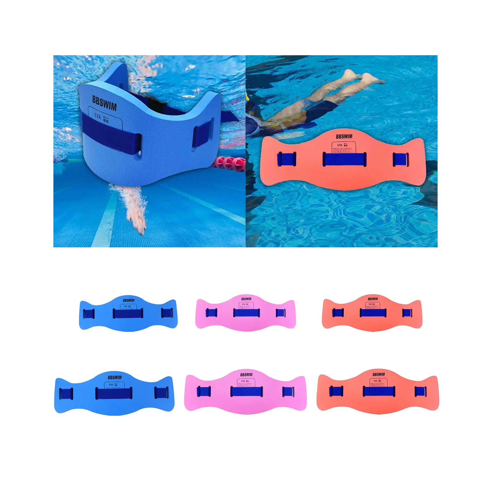 Swimming Belt Pool Workout EVA Swimming Learner Swimming Waist Belt Floating Waist Belt Waistband Back Float for Children Adults