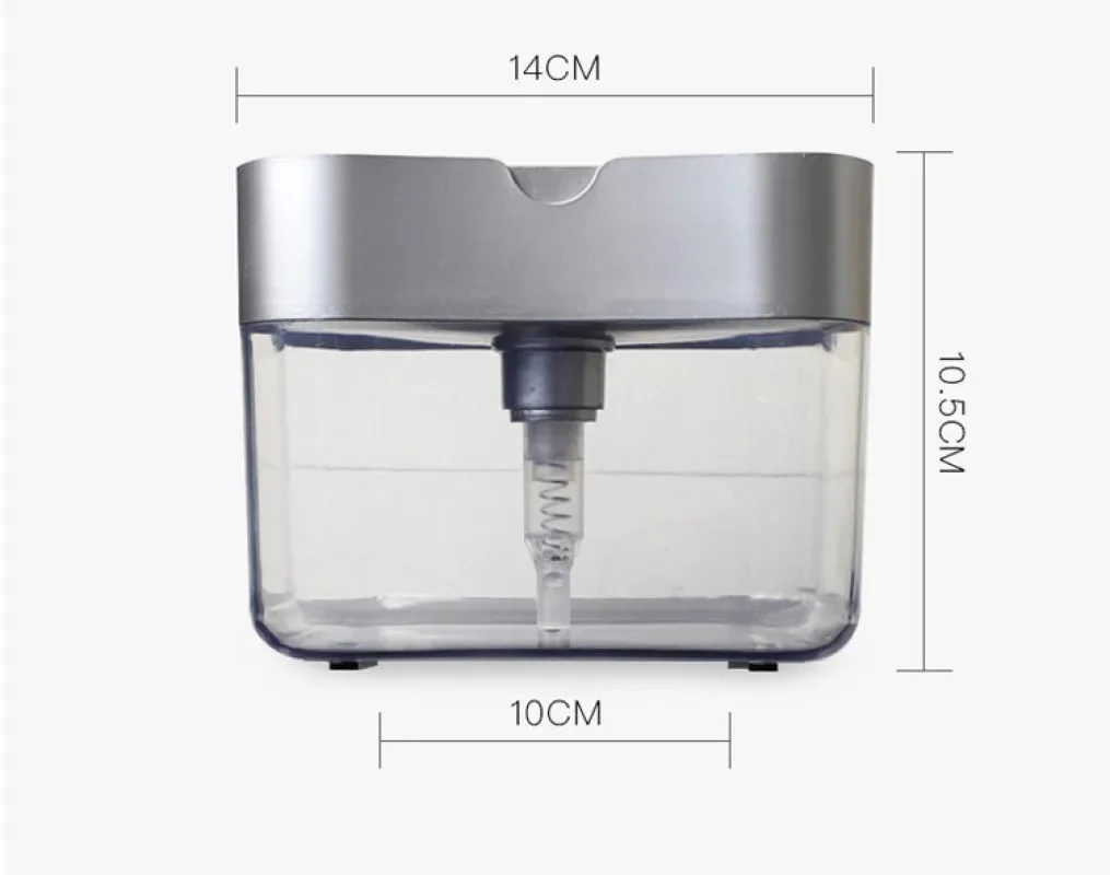 Automatic Soap Dispenser Bottle soap dispenser soap dispenser bottle foaming soap dispenser For Detergent Liquid Kitchen Dish Soap Dispenser Kitchen Sponge Manual Pump 380ml