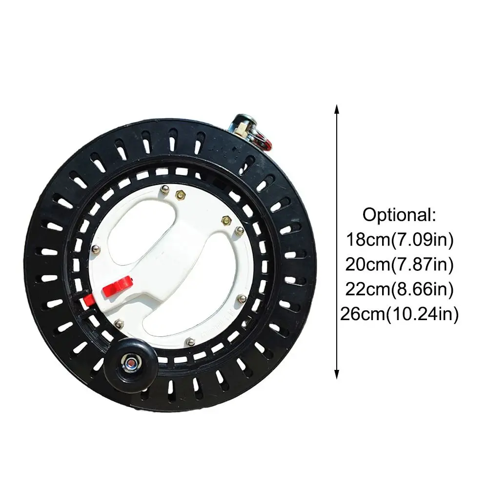 Creative with String Kite Reel 18/20/22/26cm Twisted String Line Winder Fire Wheel Come with Lock Kite Line Winder 6