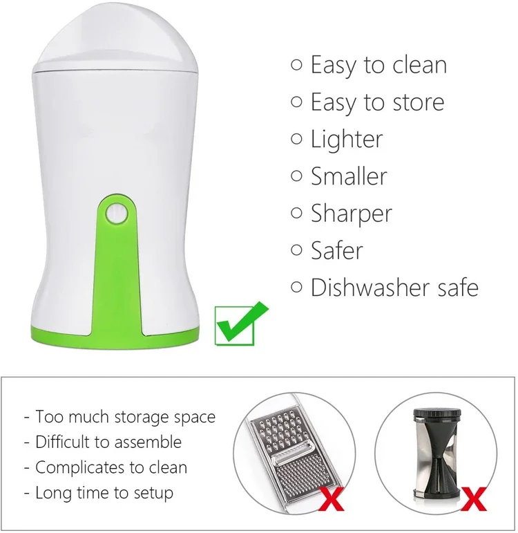 Description Picture 6 of itemLMETJMA Heavy Duty Spiralizer Vegetable Slicer Vegetable Spiral Slicer Cutter Zucchini Pasta Noodle Spaghetti Maker KC0335