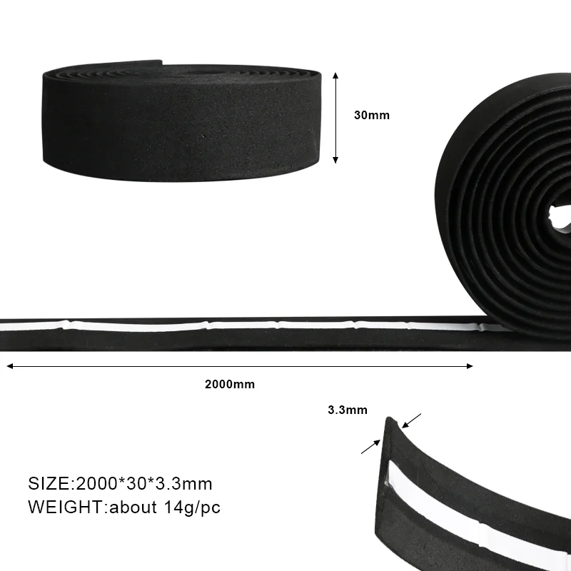 Bicycle Handlebar Tape Eva Soft Grips Cycling Sponge Handle Strap Riding Anti-slip Wrap For Road Bike