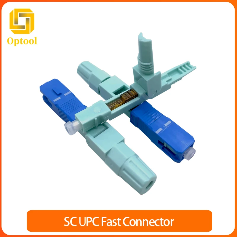 50 Pz 100-400 Pz Sc Connettore Upc Fibra Ottica Connettore Veloce Sm Single Mode Connettore Rapido Ottico Adattatore Upc Spedizione Gratuita