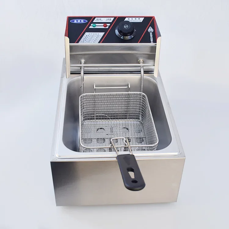 Stainless Steel Electric Fryer Deep Frying Pan French Fries Machine Fried Chicken Stove 110V 220V deep fryer