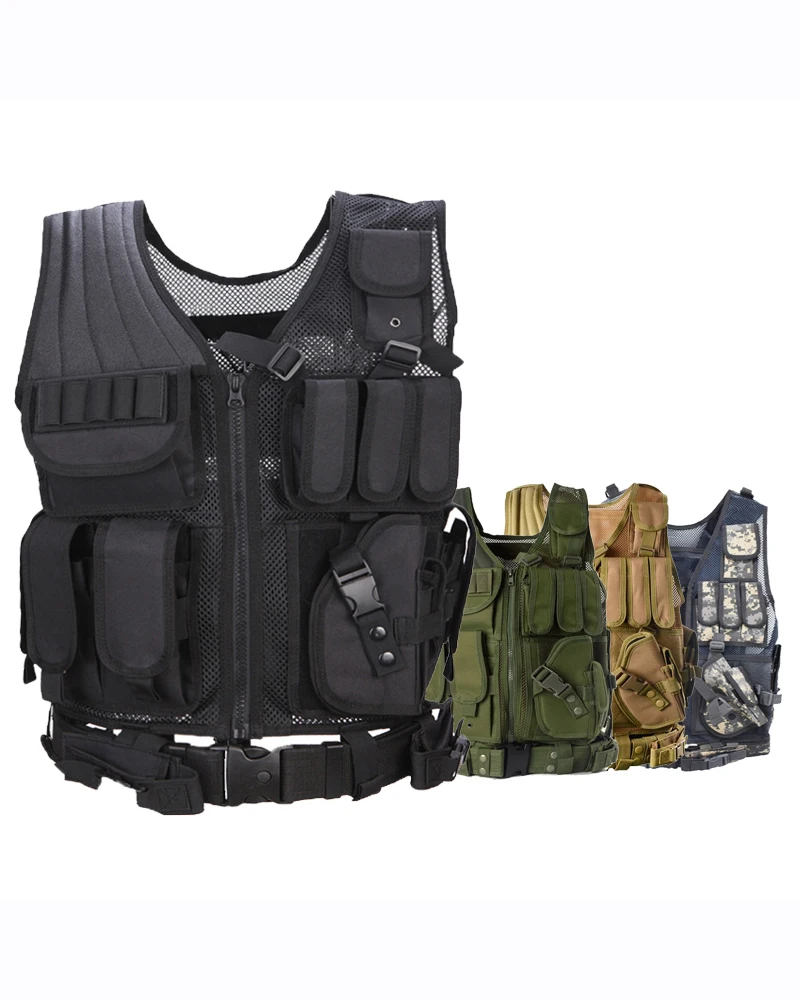 

Outdoor Tactical Army Military Vest Camping Hunting CS War Game Airsoft Paintball Combat Training Protective Gear