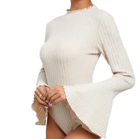 Elegant Knitted Bodysuit Women Sexy Sweater One Piece Jumpsuit Casual Playsuits Overall Fashion Woman Clothes Ropa De Mujer New - Image 6