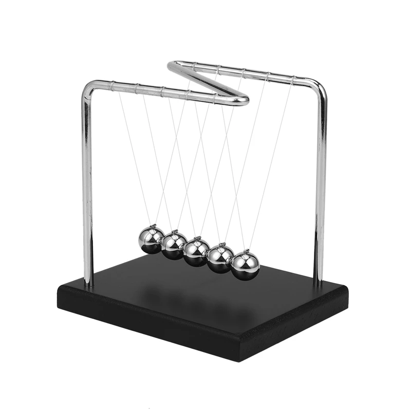 

HOT SALE Newton Cradle Physics Pendulum Science Z-Type Wood Newton's Cradle Art In Motion Balance Ball Wave Desk Ornament Educat