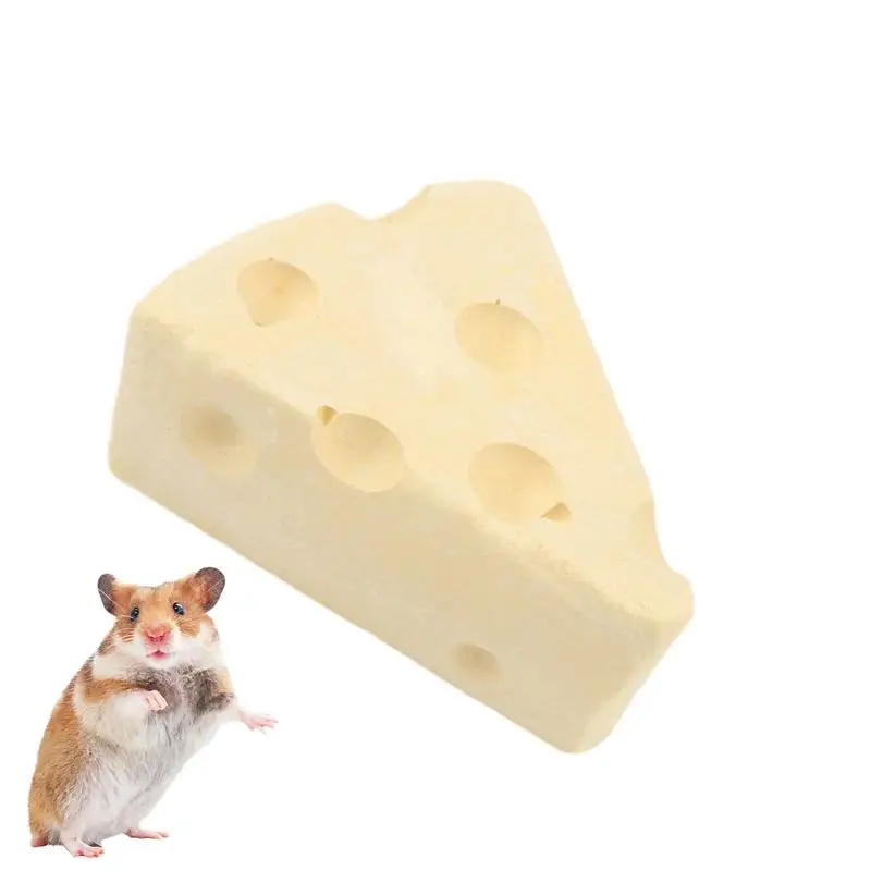 Pet Chew Toys Pet Teeth Grinding Stone Pet Toys Pet Teeth Grinding Toy Hamster Toy Calcium Grinding Stones Cheese Shape For Hamsters