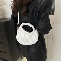 Sacs à bandoulière chics à rayures pour femmes, sac à main élégant en cuir synthétique, sac à main, sac à bandoulière de luxe pour un usage quotidien 5