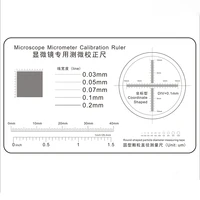 Microscope micrometer correction ruler Optical microscope correction sheet Precision instrument detection film calibration plate 1