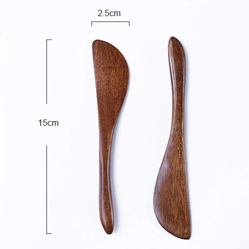 Wooden marmalade Knife Japan Butter spatula Dinner Knives Thick Handle Knife Style Cheese Cutter Kitchen accessories 1/3pcs