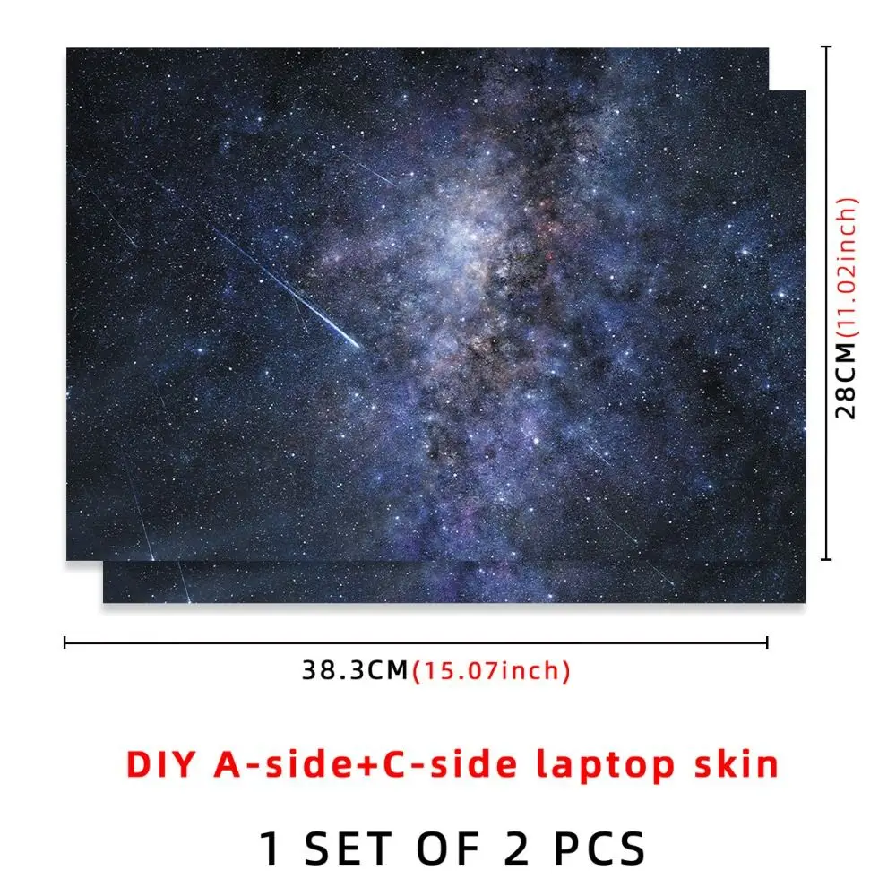DIY 15인치 노트북 스티커 스킨 A+C 측면 스크래치 방지 노트북 커버 스킨 (맥북/HP/델/레노버/에이서용)